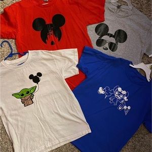 Disney shirts size youth medium.